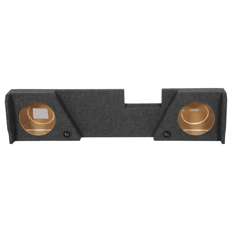 Thumbnail: QPower GMC/Chevy Double Cab ’14-’24 Dual 12″ Empty Woofer Enclosure