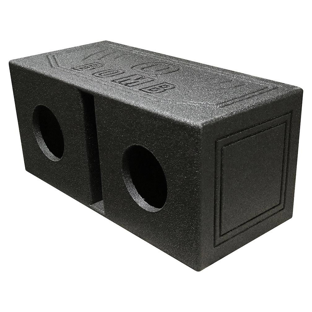QPower “QBOMB” Dual 6.5″ Slot-Ported Empty Woofer Enclosure