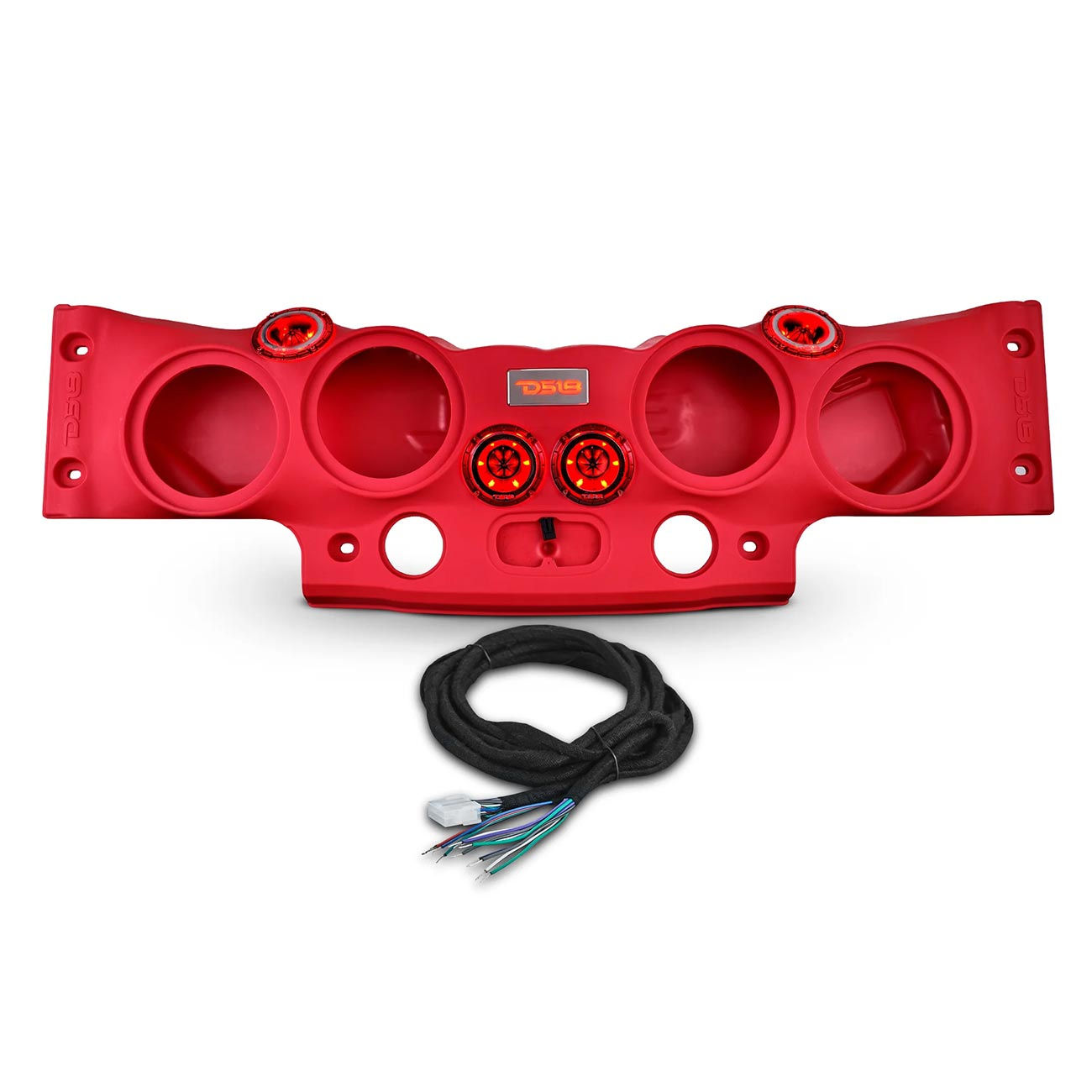 DS18 JK/JKU Overhead Sound Bar System (Red)