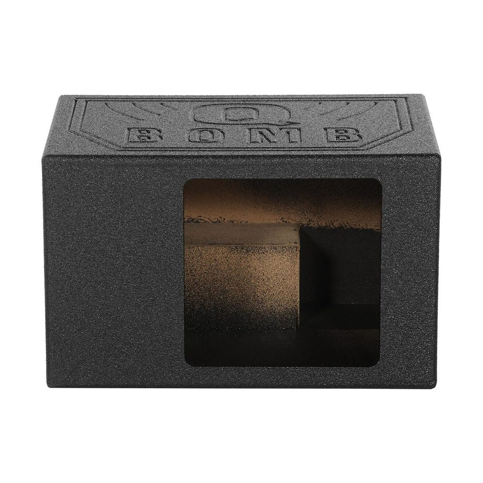 Thumbnail: QPower “QBOMB” Single Square 12″ Turbo-Ported Empty Woofer Enclosure