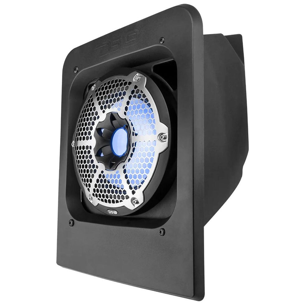 Thumbnail: DS18 Polaris Slingshot Rear Single 10″ Subwoofer Vented Enclosure with RGB LED I