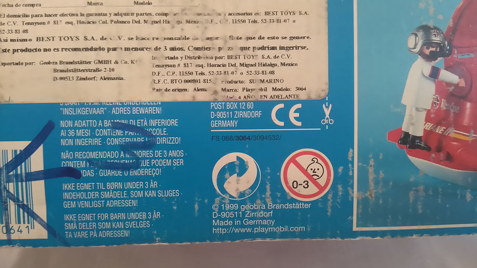 Miniatura: SUBMARINO DE PLAYMOBIL