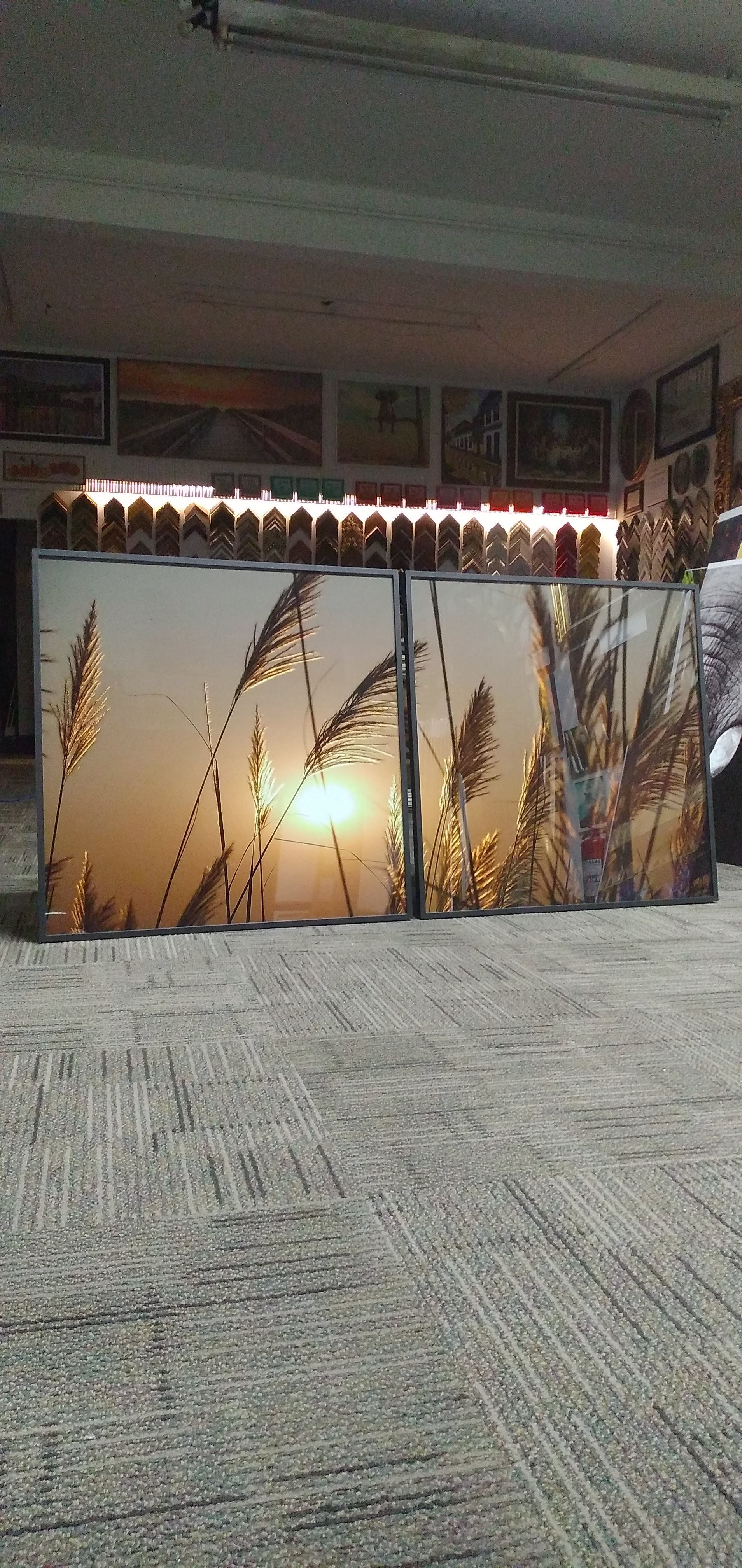 Trigo ao Por do Sol em dupla 180x90cm