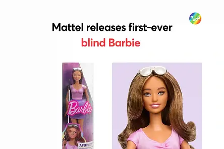 Mattel releases first-ever blind Barbie