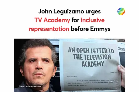Actor John Leguizamo urges TV Academy for inclusive representation