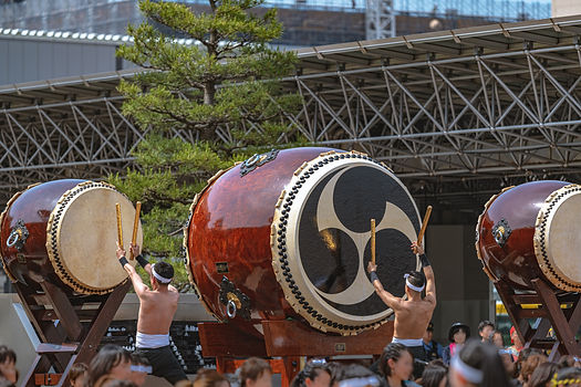 日本太鼓の演奏