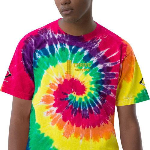 Embroidered Oversized Tie-Dye Shirt | 4thecollectivellc