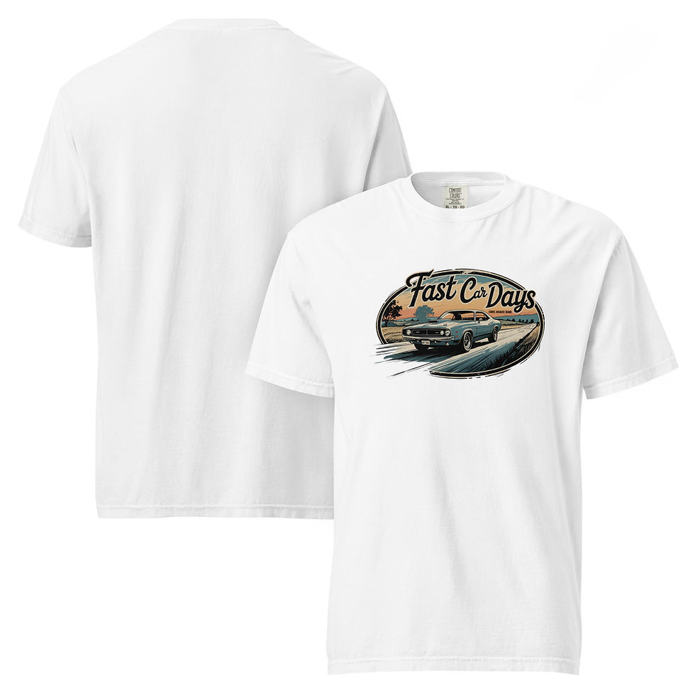 Unisex Fast Car Days heavyweight t-shirt