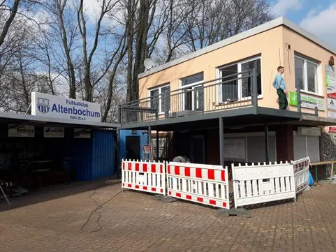 Bauarbeiten am Vereinsheim
