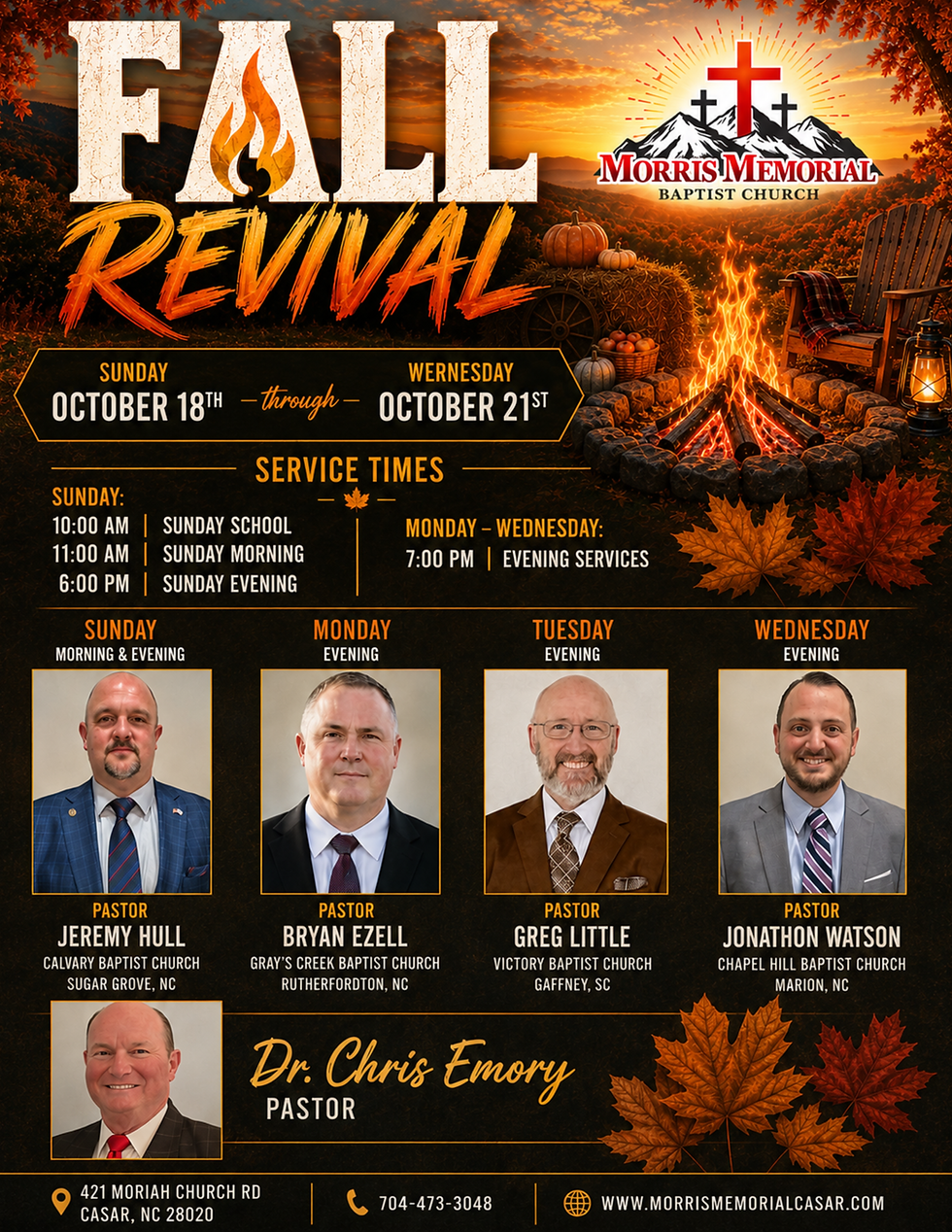 2026 FALL REVIVAL