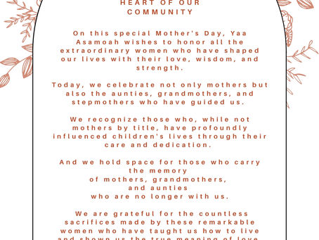 A TRIBUTE TO MOTHERS
