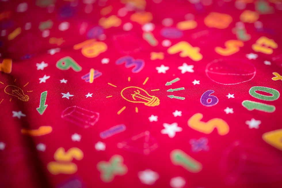Miniaturbild: Zahlen Kleid aus Sweatstoff