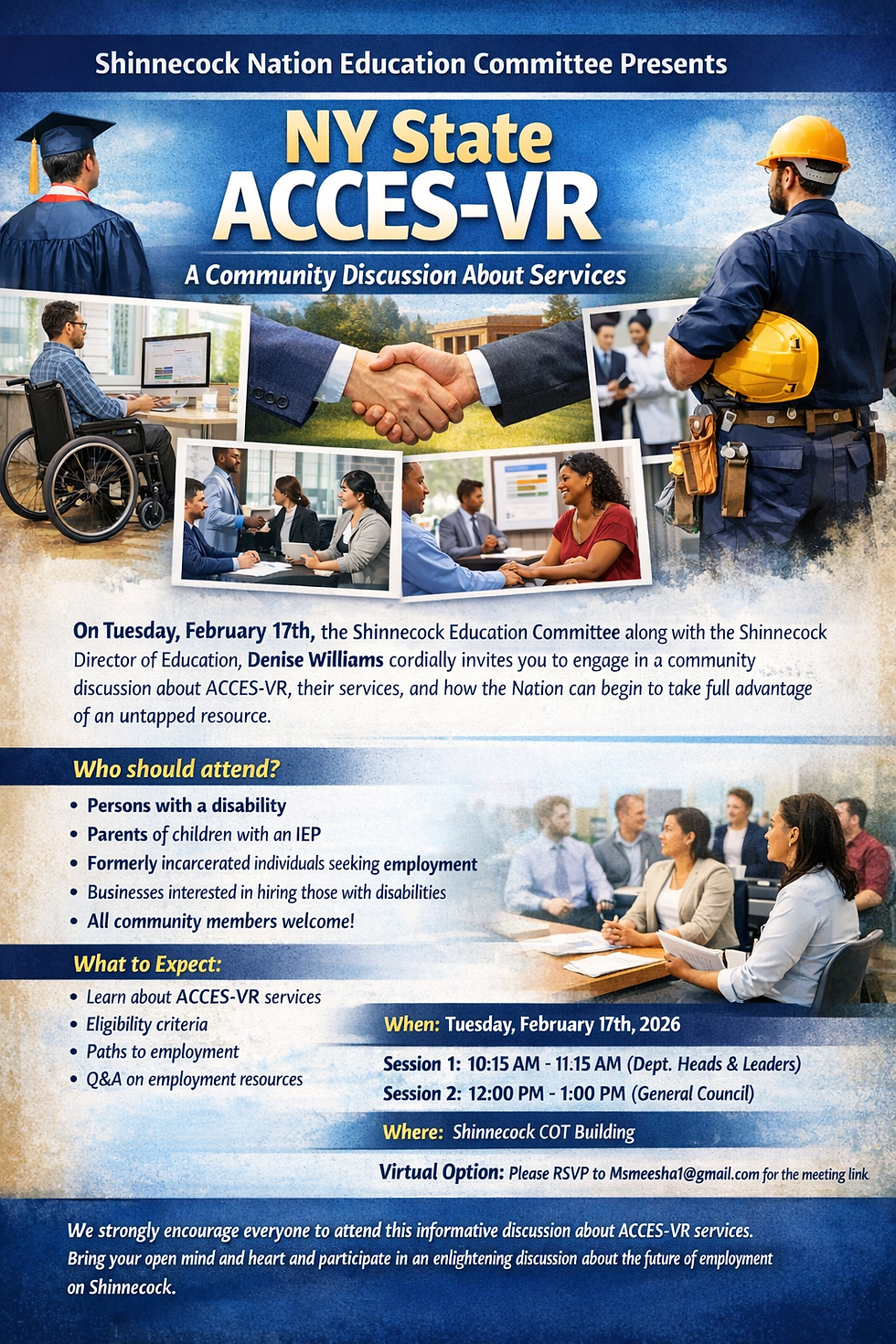 NY State ACCES-VR Discussion