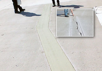 Reparación de la pista de rodaje del aeropuerto