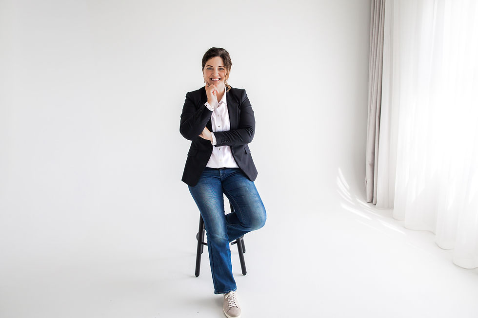 trish anderson in a studio