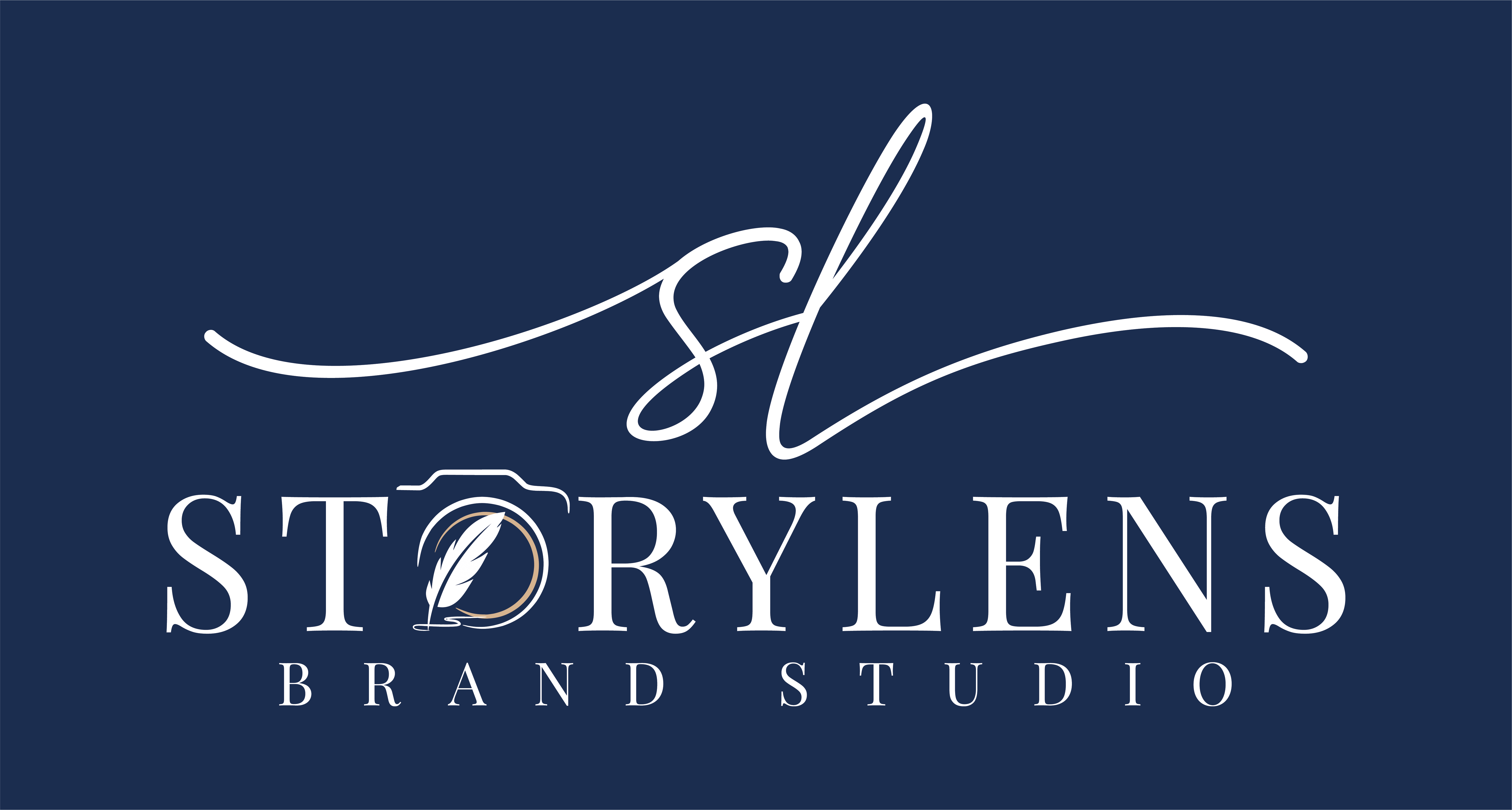 Storylens Brand Studio Stacked Logo - Reversed.png