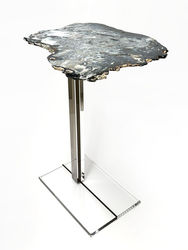 Acrylic Swivel side table