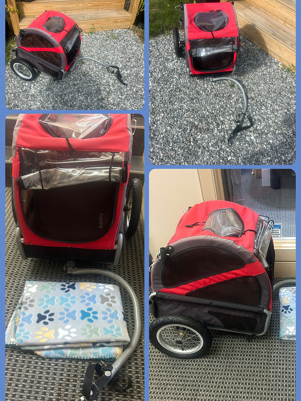 Bring your pet for a ride - (Up to 20lbs) $30 flat with bike rental. We have 4 kid’s carts as well - 3 are doubles one is a single $25 flat rate with bike rent.  Good for smaller children up to age 5.
