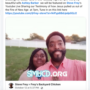 Our Testimony Jesus pulling us out of New Age On Steve Frey's YouTube