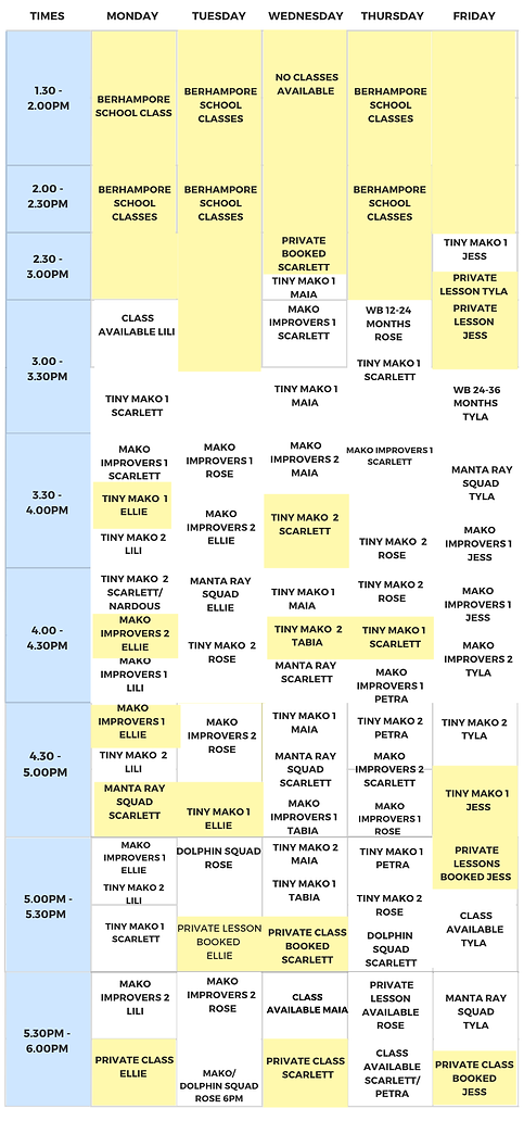Berhampore Afternoon Timetable.png
