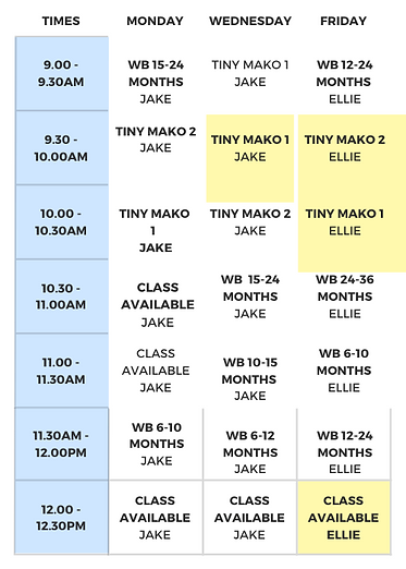 Morning Timetable - Term Three 2020 (2).