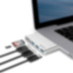 Thumbnail: Aluminum 5in1 USB Type-C Hub Adapter (USB 3.0+Card Reader)