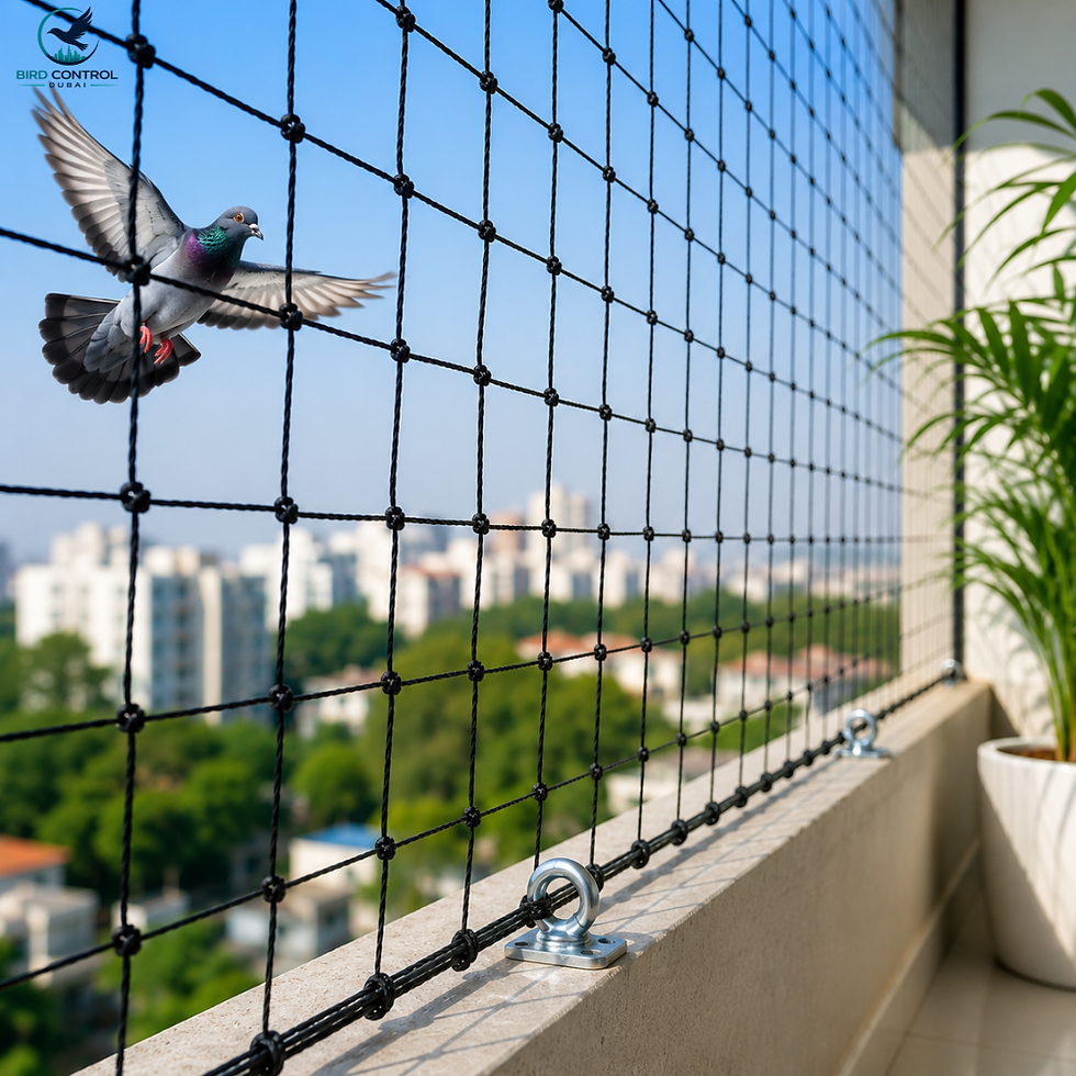 Bird Netting for Complete Balcony Coverage