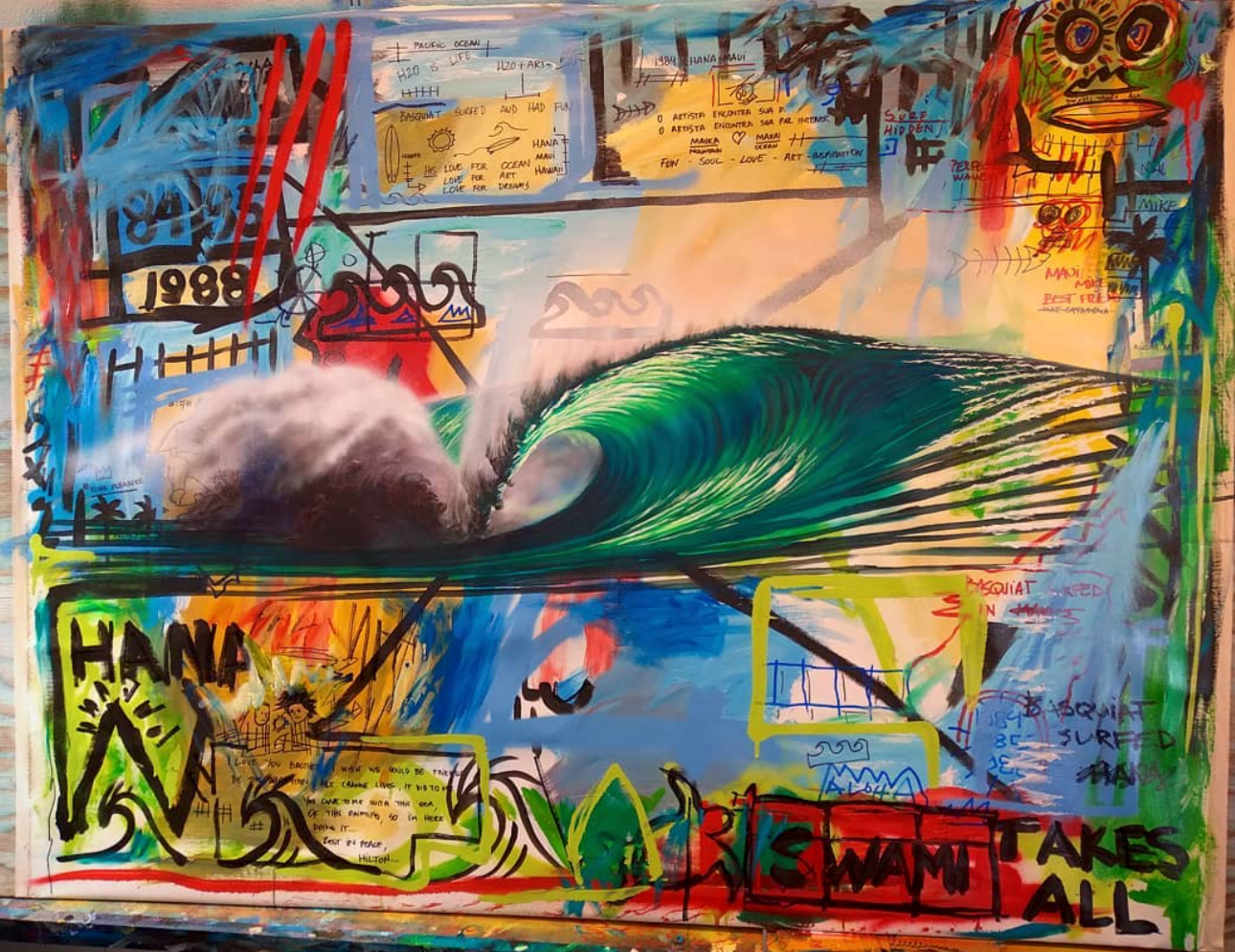 'Basquiat Surfed Hana'