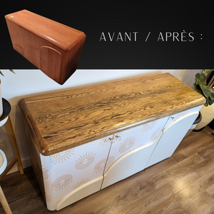 Restauration d'un meuble en chêne