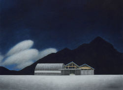 박화연_ 밤을 덧대어 72.5x53cm 장지에 채색 2016