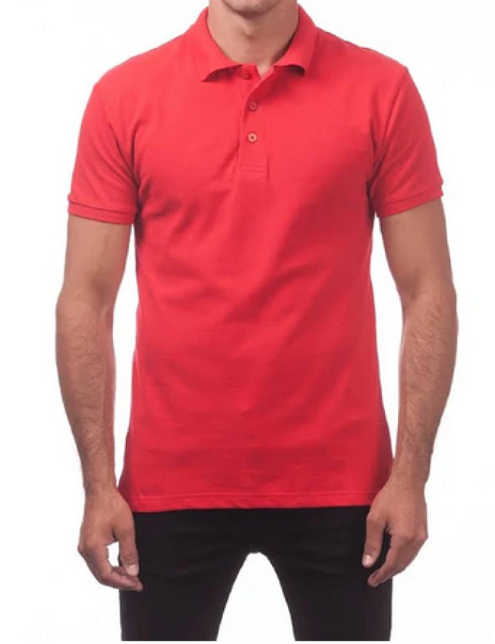 Thumbnail: ALL® Men's Plain Pique Polo Short Sleeve