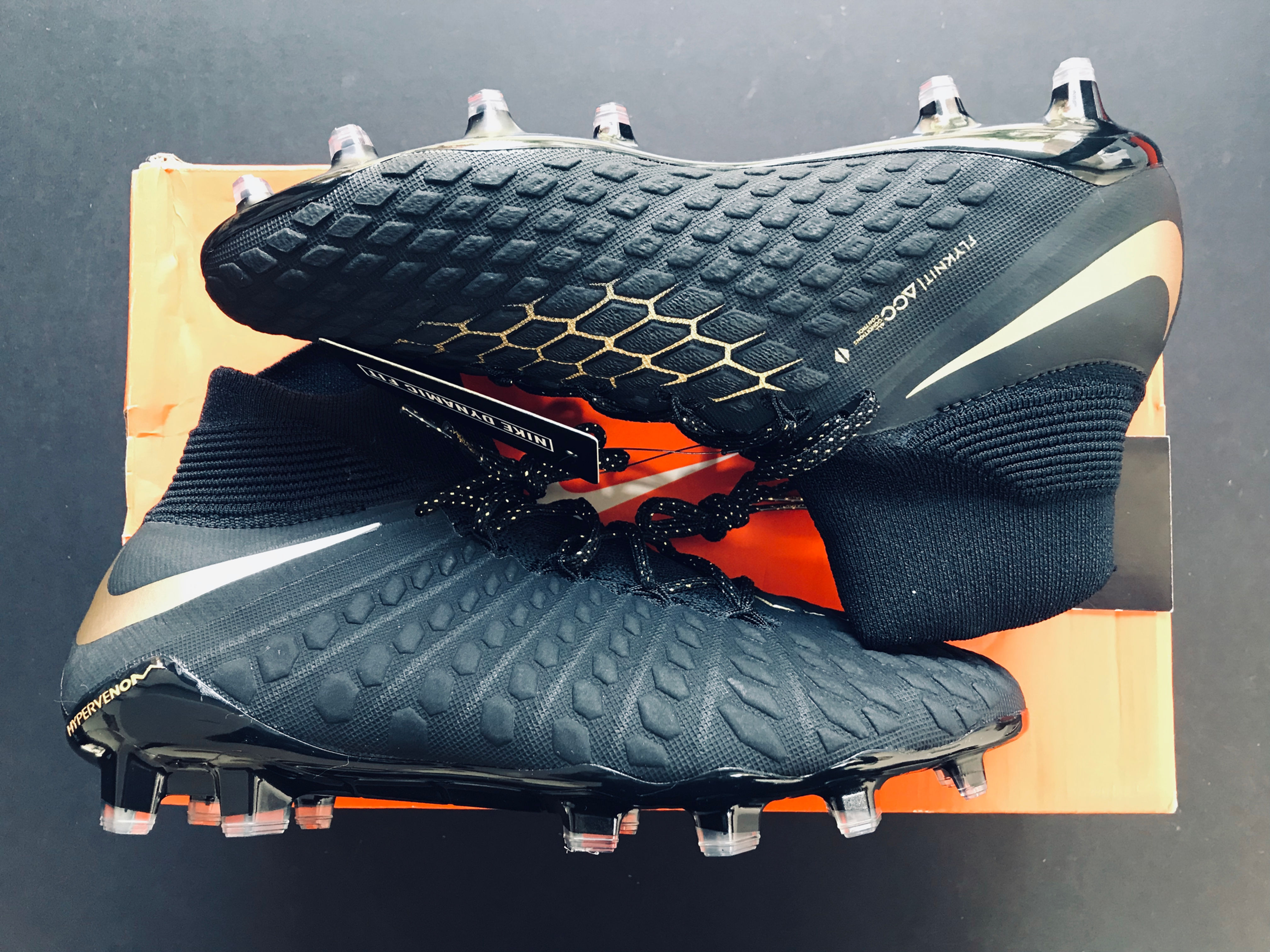 Nike Hypervenom Phantom 3 Elite DF FG Game of Gold - Black / Gold