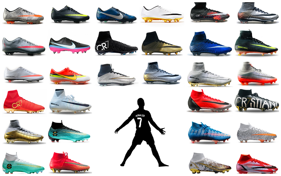 Every CR7 football boot in his signature collection