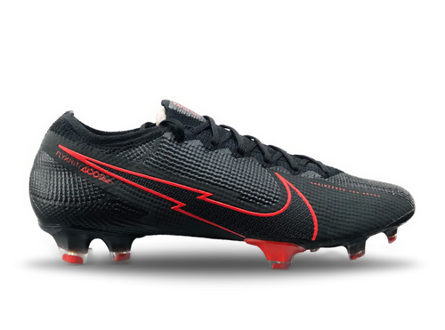 Nike Mercurial Vapor 13 Elite FG Black X Chile Red Dark Smoke