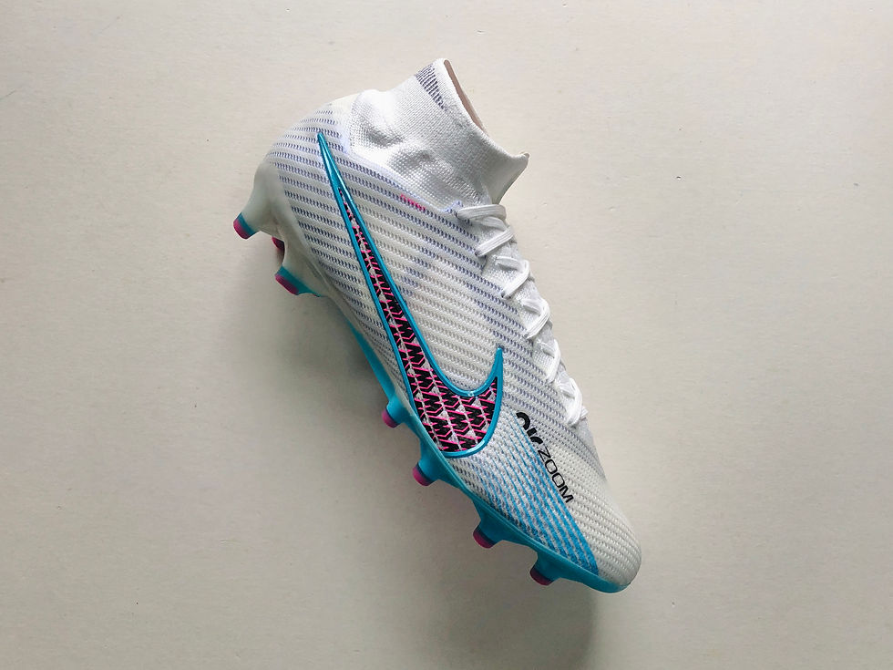 Miniaturebillede: Nike Air Zoom Mercurial Superfly 9 Elite Blast Pack - White / Blue / Pink AG