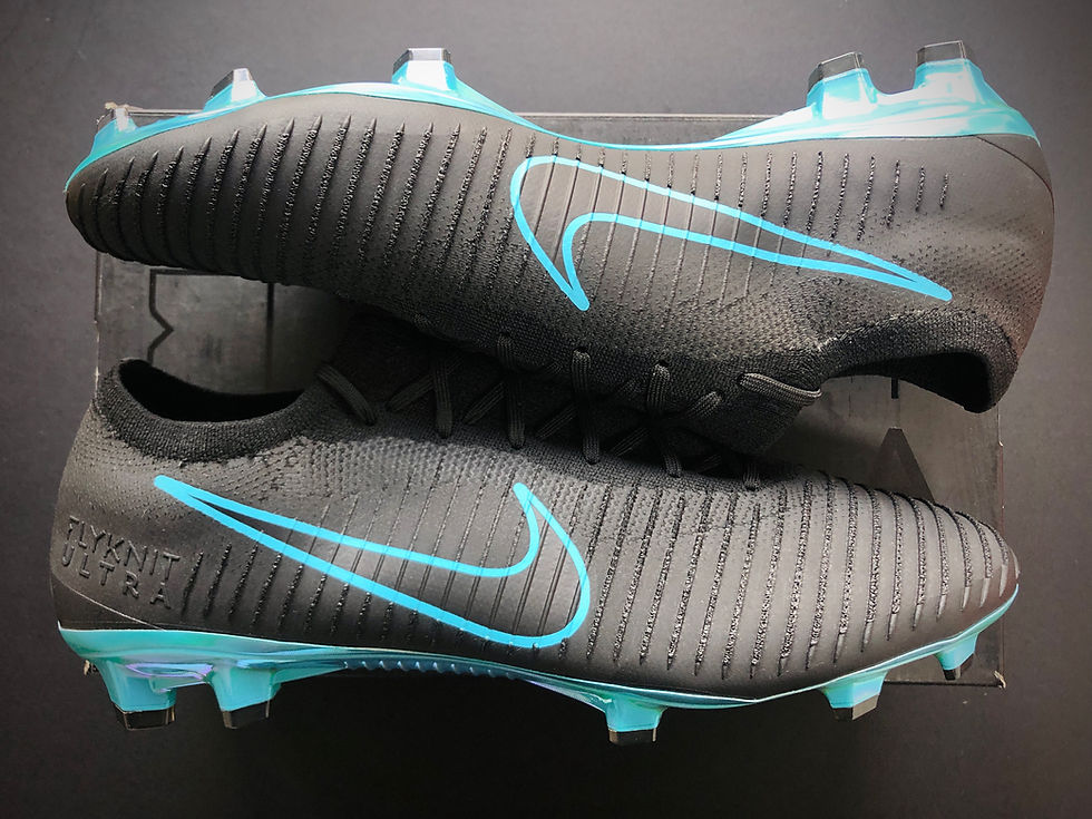 Miniatyrbilde: Nike Mercurial Ultra Flyknit Vapor FG - Play Ice Black / Blue LIMITED EDITION