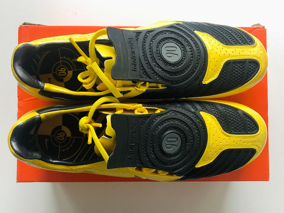 Thumbnail: Nike T90 Laser II Tour Yellow / Black / Midnight Fog FG Limited Edition