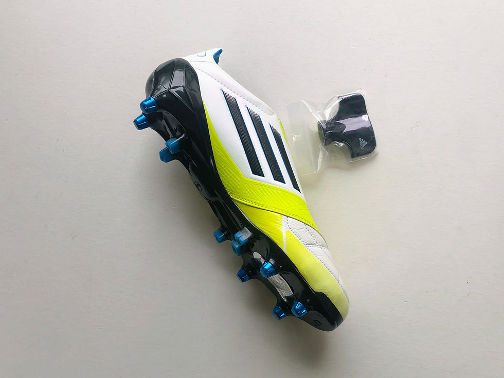 Miniatyrbilde: adidas F50 adizero TRX Leather - White / Lime / Onyx SG