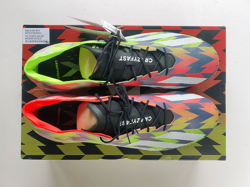 Thumbnail: Adidas X Crazylight + "Crazyfast" - Lucid Lemon / White / Solar Red FG