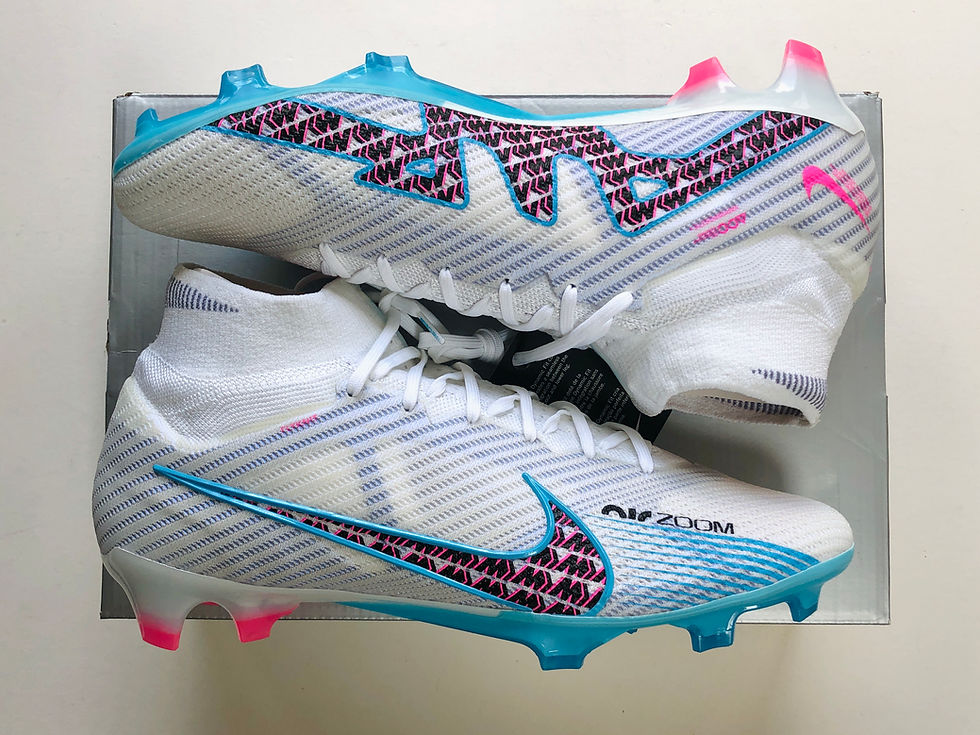 Miniature : Nike Air Zoom Mercurial Superfly 9 Elite Blast Pack - White / Blue / Pink FG