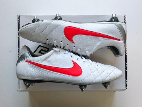 Nike Tiempo Legend IV Elite - White / Red / Silver SG Pro