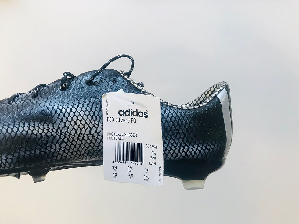 Miniatyrbild: adidas F50 Adizero Synthetic FG Core Black / Silver Metallic