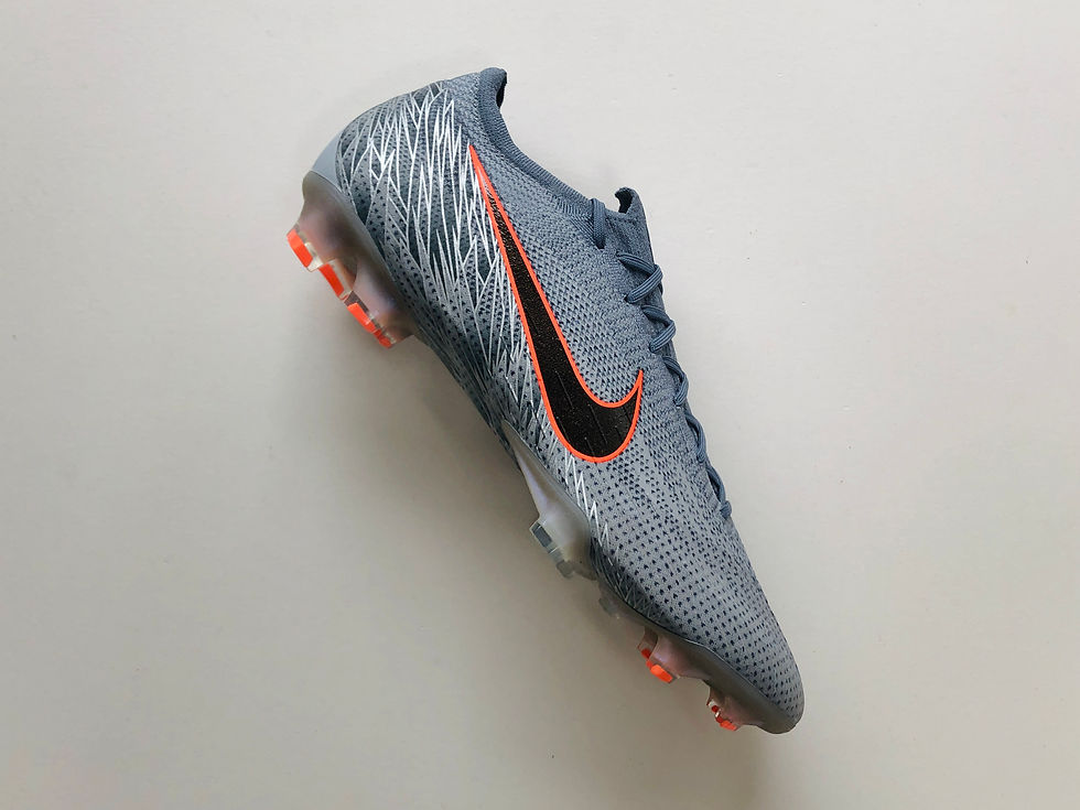 Miniatura: Nike Mercurial Vapor 12 Elite Victory Wolf Grey / Black / Armory Blue FG
