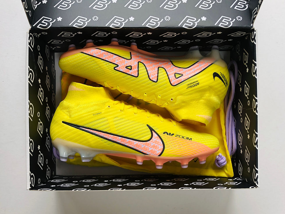 Miniatura: Nike Air Zoom Mercurial Superfly Elite 9 Lucent Pack - Yellow / Sunset AG