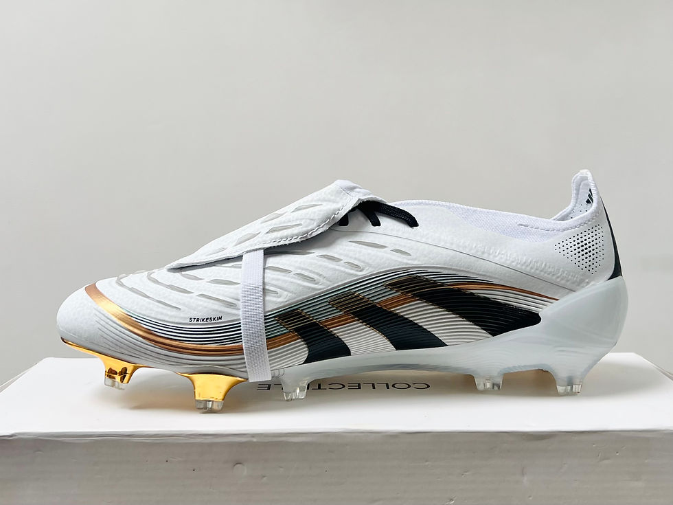 Miniatyrbild: adidas Predator Elite Tongue x Teamgeist FG – White / Black / Gold Metallic
