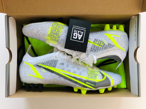 【極美品】NIKE MERCURIAL VAPOR14 ELITE AG 28 Nike Vapor 14 Elite FG Football Grey Light Marine Men's