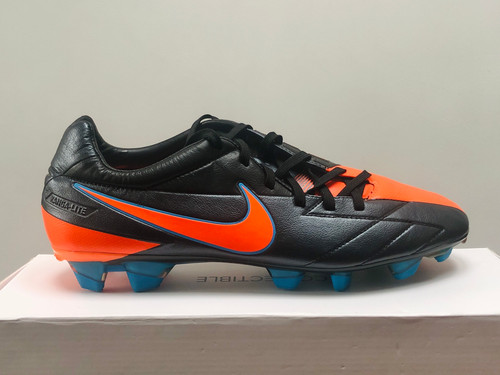 Nike Total 90 T90 Laser IV KL - Black / Orange / Blue FG | Bootsfinder