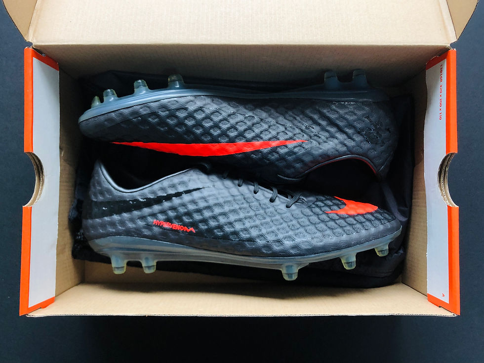 Thumbnail: Nike Hypervenom Phantom I Black /  Dark Charcoal / Total Crimson FG