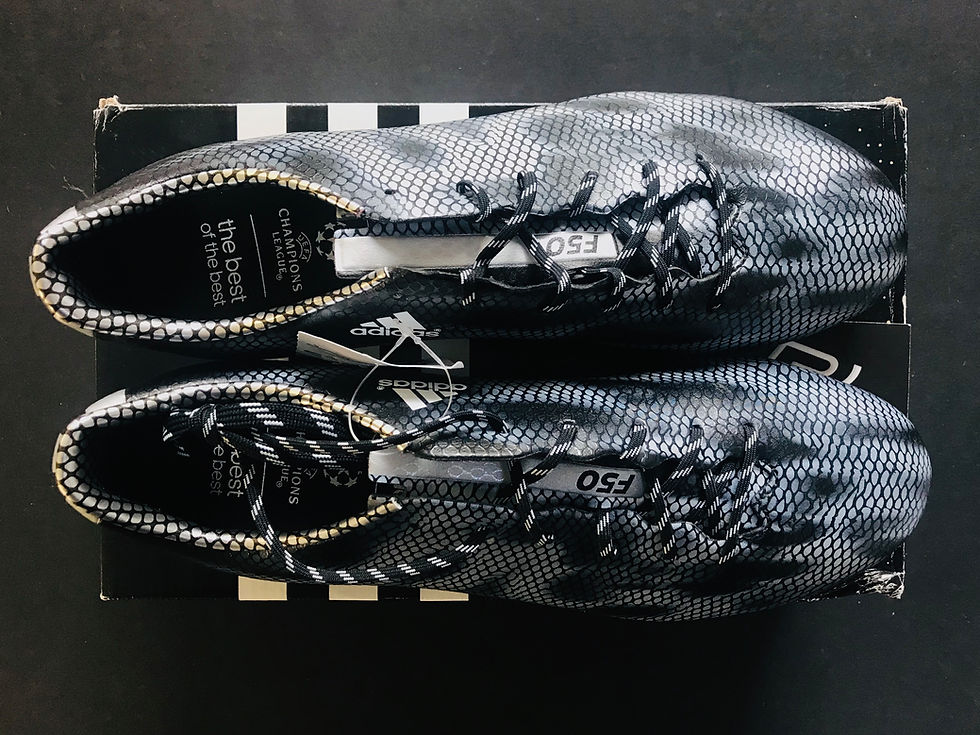 Miniatyrbild: adidas F50 Adizero Synthetic FG Core Black / Silver Metallic