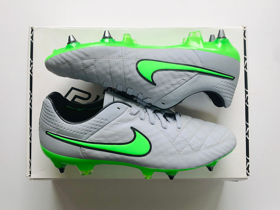 Miniaturebillede: Nike Tiempo Legend V Silver Storm Pack - Wolf Grey / Green Strike / Black SG Pro